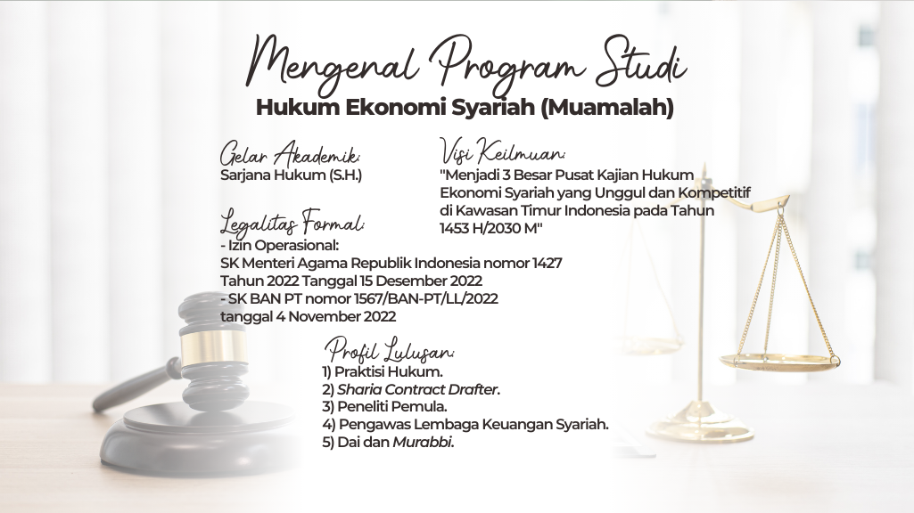 Program Studi Hukum Ekonomi Syariah STIBA Makassar