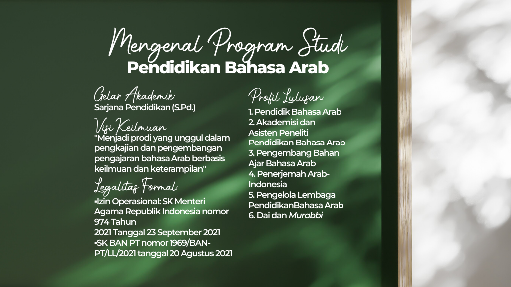 Program Studi Pendidikan Bahasa Arab STIBA Makassar