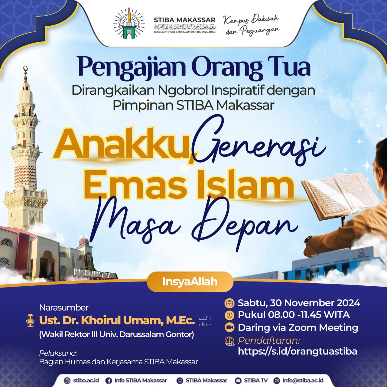 Pengajian Orang Tua Mahasiswa STIBA Makassar