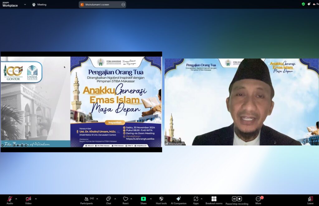 Pengajian Orang Tua Mahasiswa: “Anakku Generasi Emas Islam Masa Depan”