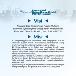 Porgram Studi Hukum Ekonomi Syariah (HES) Institut Agama Islam STIBA Makassar